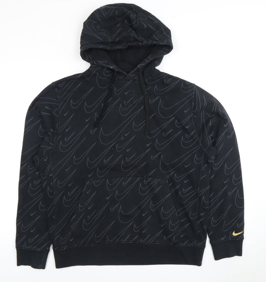 Nike Men's Black Pullover Hoodie L