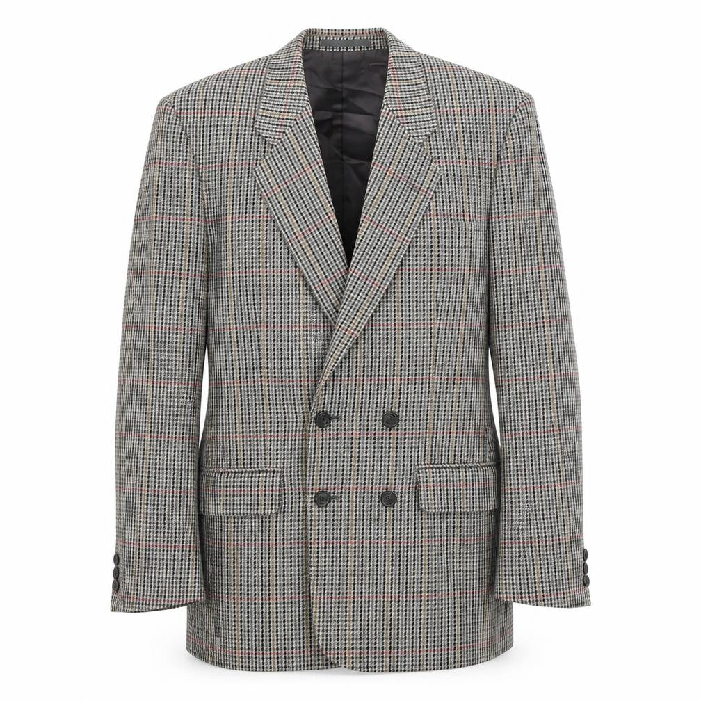 Mens 40 Chest Regular Austin Reed Grey Four-Button Blazer