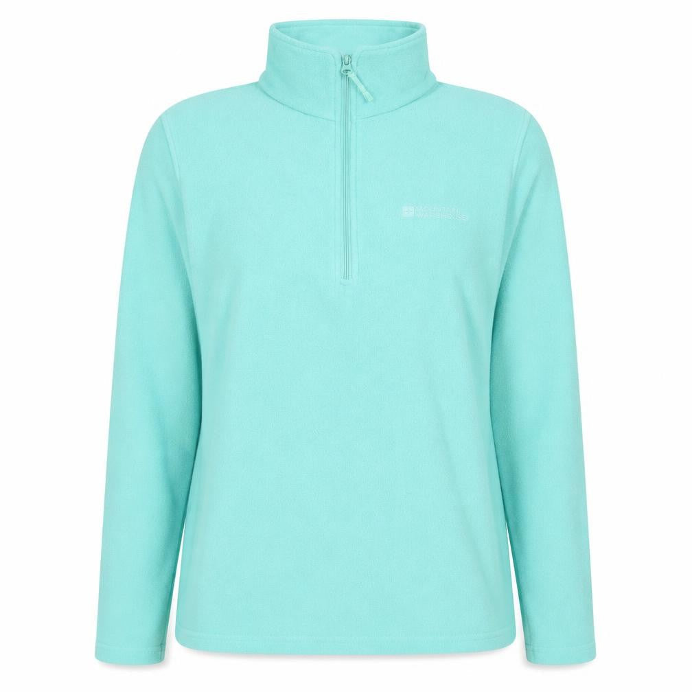 Womens UK M Relaxed Mountain Warehouse Blue Henley Sweatshirt