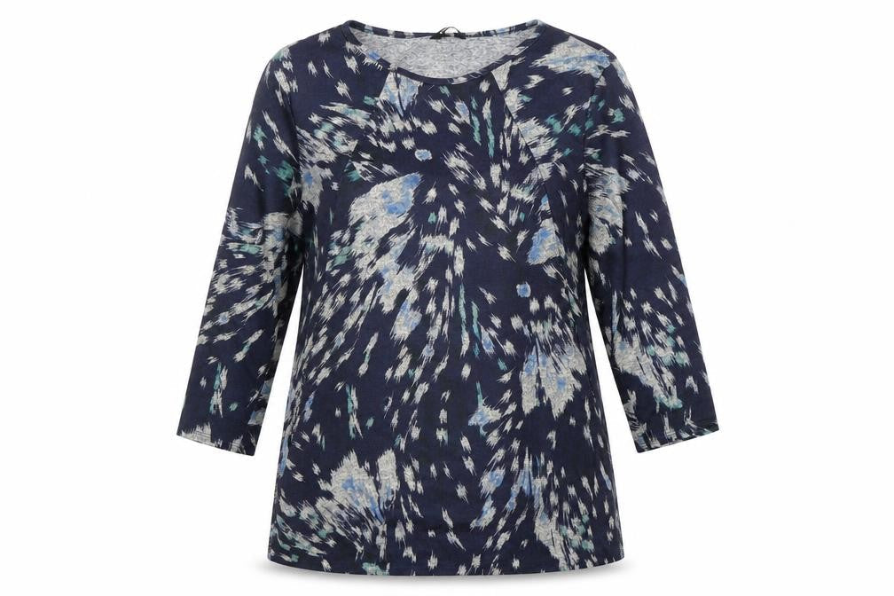 Front view of Roman Women's Multicoloured 3/4 Sleeve Top, size 10