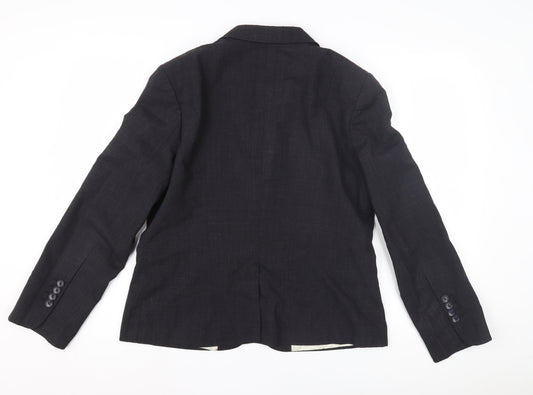 Skopes Women's Black Wool Blend Blazer, Button Closure