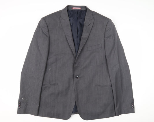 Marks and Spencer Men's Grey Slim Fit Suit Jacket 44