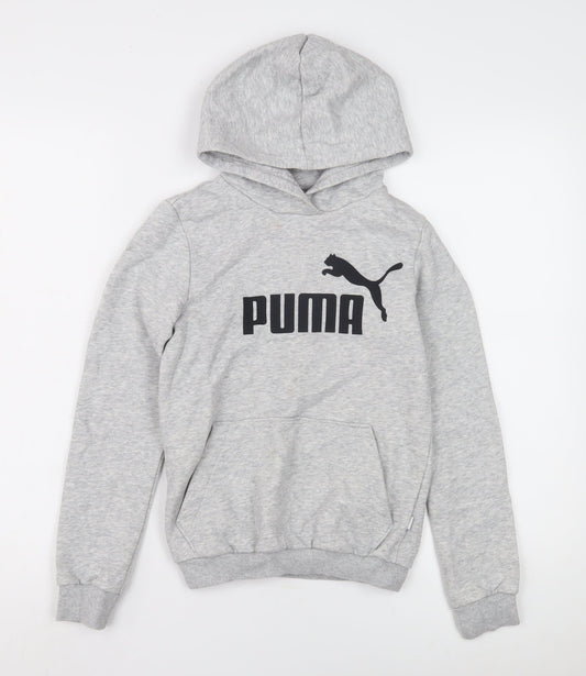 Puma Boys Grey Hoodie, Size 12-13 Years, Pullover, Casual Wear