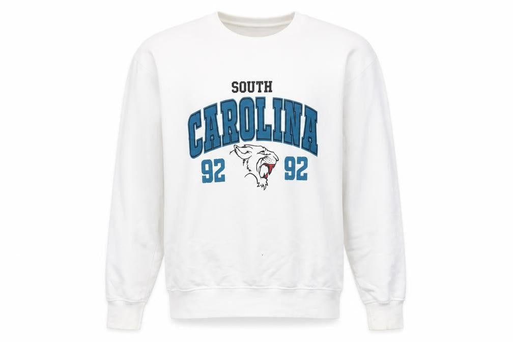 PrettyLittleThing Unisex White Graphic Sweatshirt S