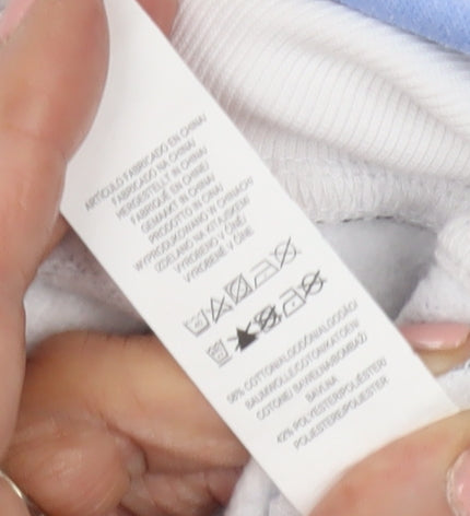 Disney White Stitch Pullover Sweatshirt, Unisex Adults Size 12