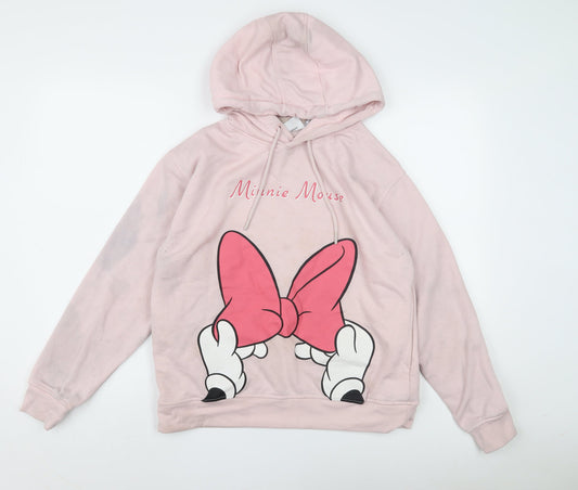 Disney Women’s Pink Minnie Mouse Pullover Hoodie S