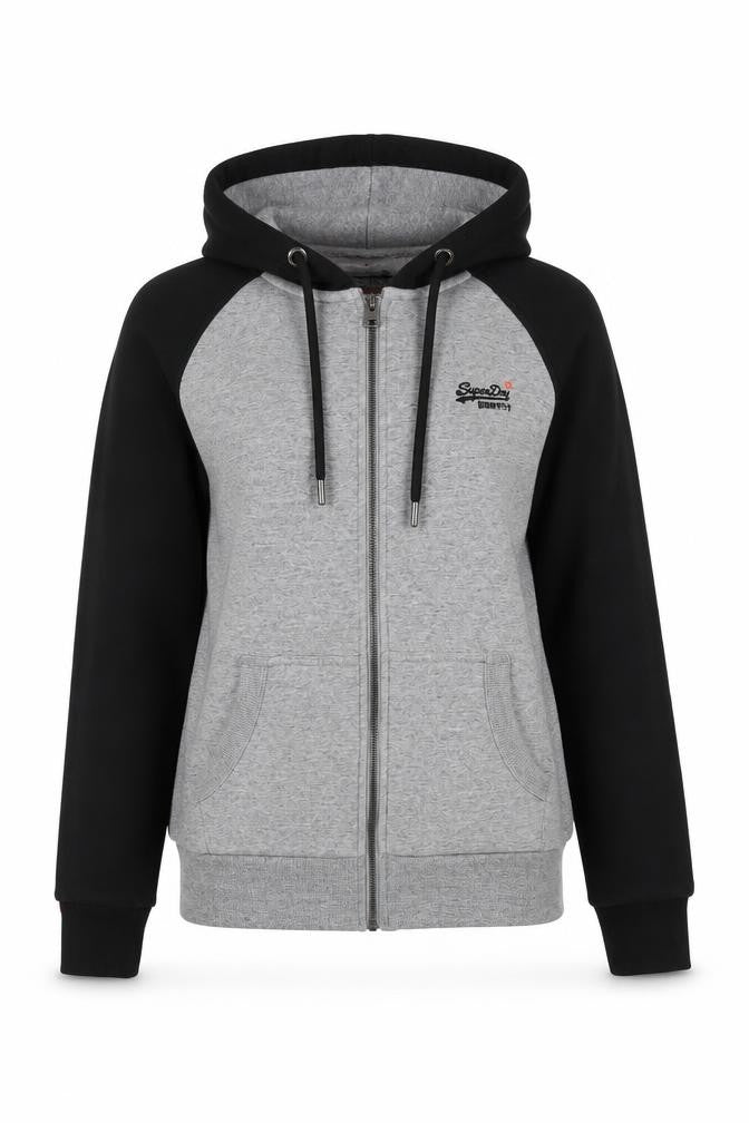 Unisex Adults UK XS Regular Superdry Multicoloured Full Zip Hoodie