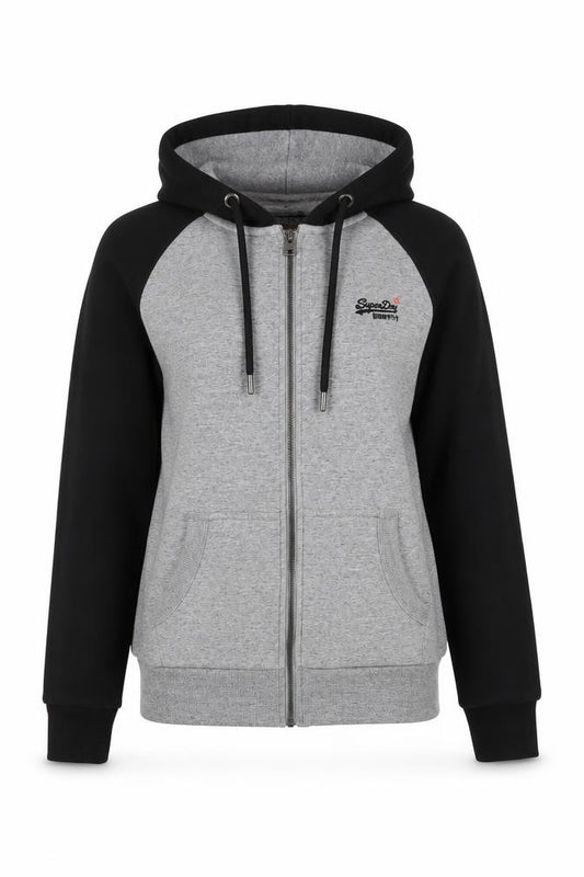 Unisex Adults UK XS Regular Superdry Multicoloured Full Zip Hoodie