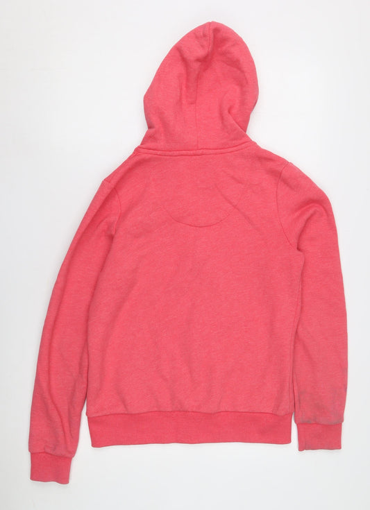 Weird Fish Women's Pink Full Zip Hoodie Size 10