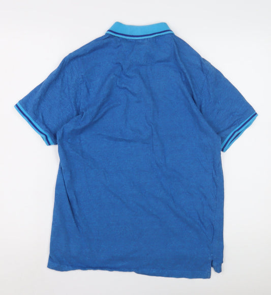 Pierre Cardin Men's Blue Regular Fit Polo, M