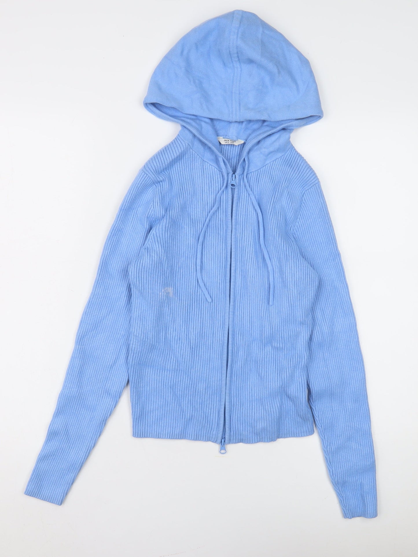Jack Wills Women's Blue Hoodie Size 12 Regular Fit
