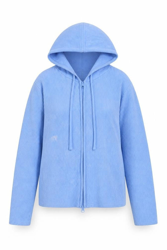 Womens UK 12 Regular Jack Wills Blue Full Zip Hoodie
