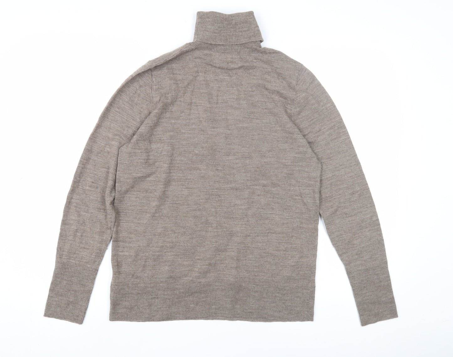 Paul Costelloe Women's Beige Roll Neck Jumper L