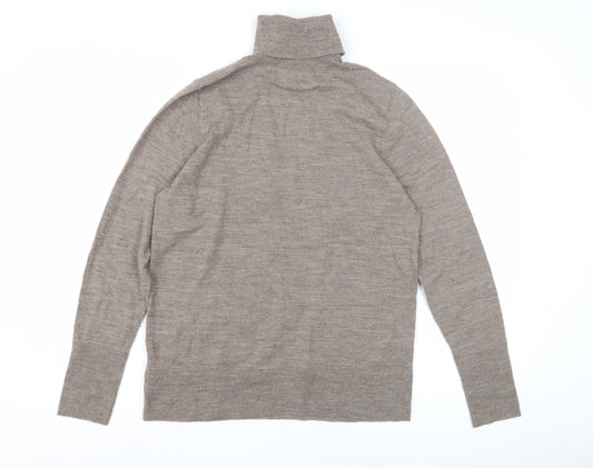 Paul Costelloe Women's Beige Roll Neck Jumper L
