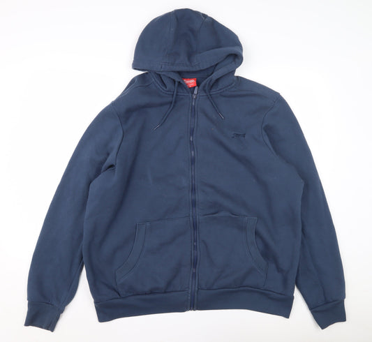 Slazenger Men's Blue XL Full Zip Hoodie