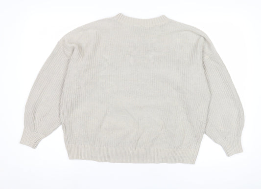 Hollister Women's Beige XS Pullover Knit Jumper
