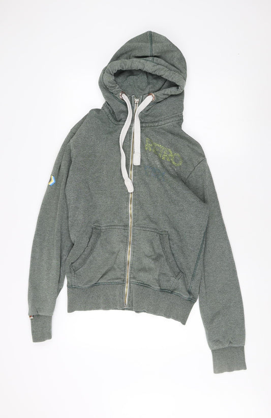 Superdry Men's Green Full Zip Hoodie, Size S