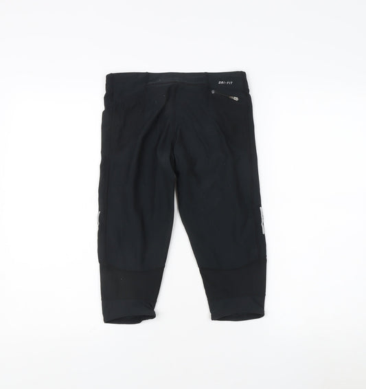 Nike Women's Black XS Cropped Leggings for Running