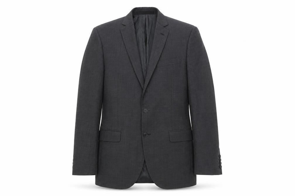 Marks and Spencer Men's Grey Blazer 38L - Classic Style