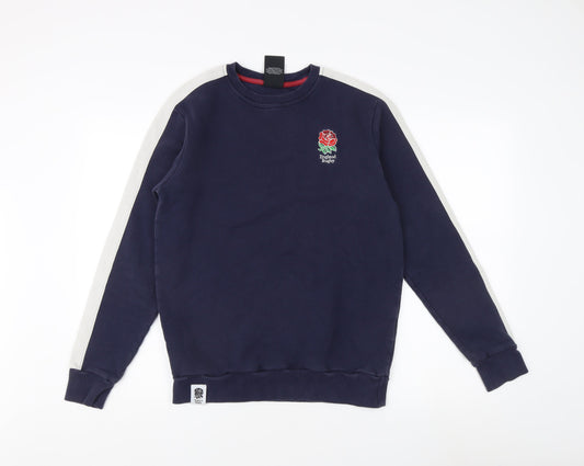 England Rugby Men's Blue M Pullover Sweatshirt