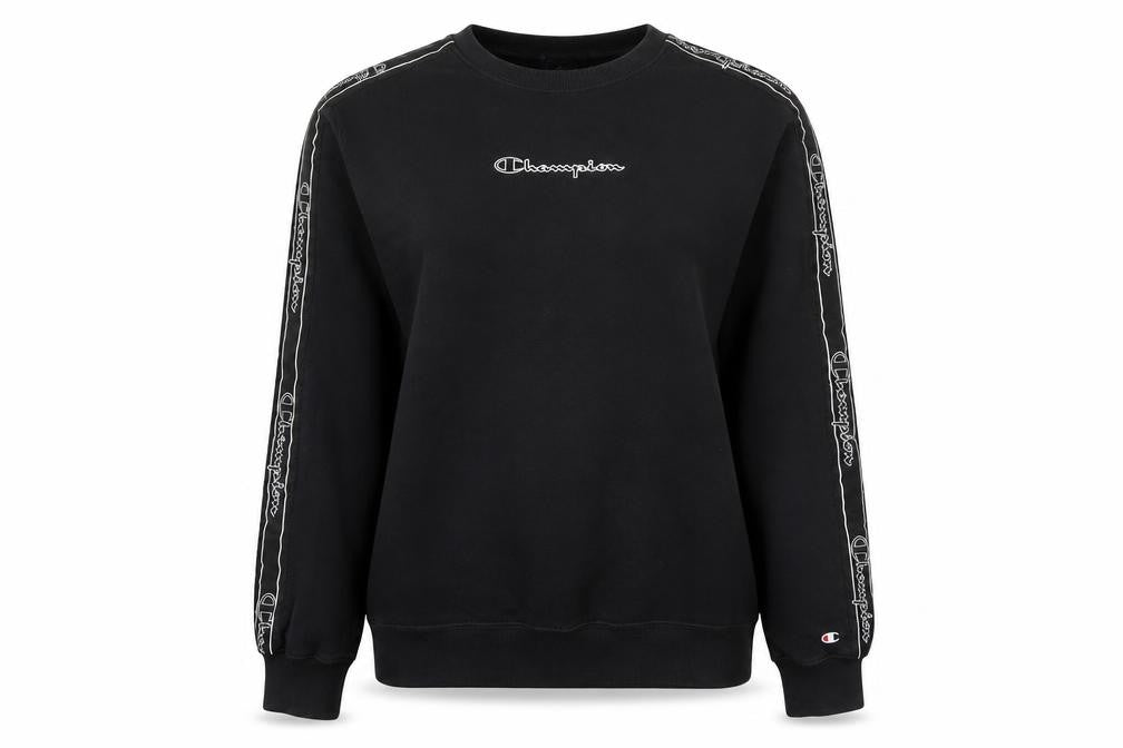 Unisex Adults UK L Regular Champion Black Pullover Sweatshirt