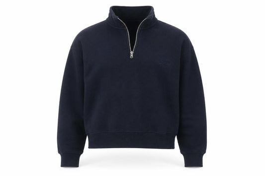 Unisex Adults UK S Regular Superdry Black 1/4 Zip Sweatshirt