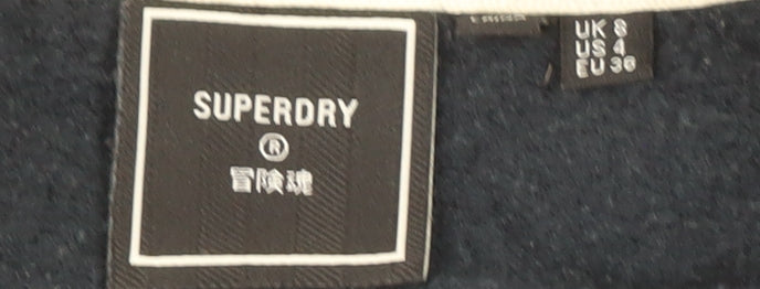 Superdry Black 1/4 Zip Sweatshirt, S, Unisex