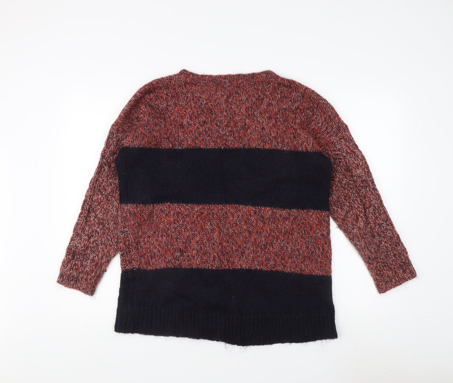 Marks and Spencer Women's Multicoloured Cable-Knit Jumper Size 12