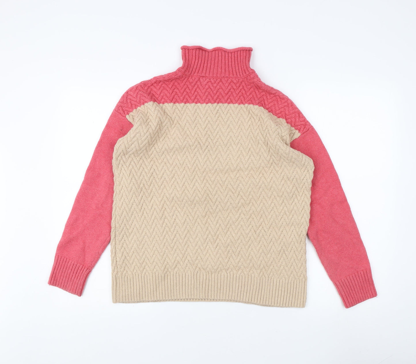 Crew Clothing Women's Multicoloured Cable-Knit Jumper