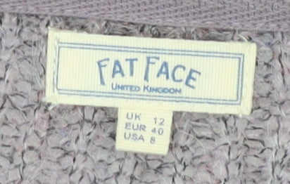 Fat Face Women's Purple Pullover Jumper, Size 12