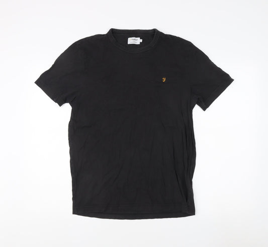 Farah Men's Black Organic Cotton T-Shirt L