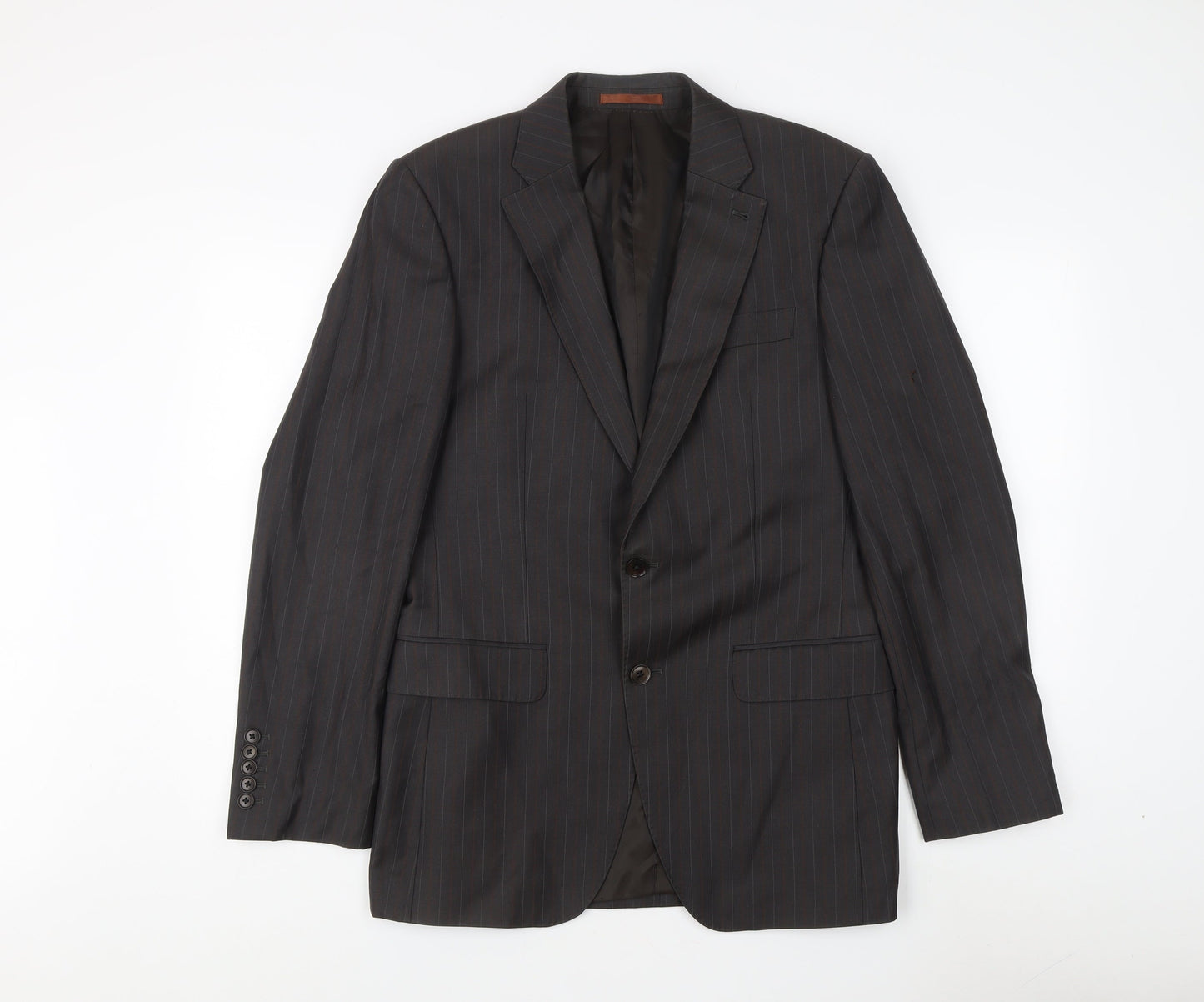 Next Men's Grey Wool Blazer 38R Single-Breasted