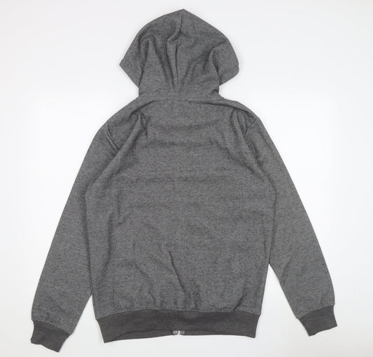 Alex Jones London Men's Grey Full Zip Hoodie, Size S