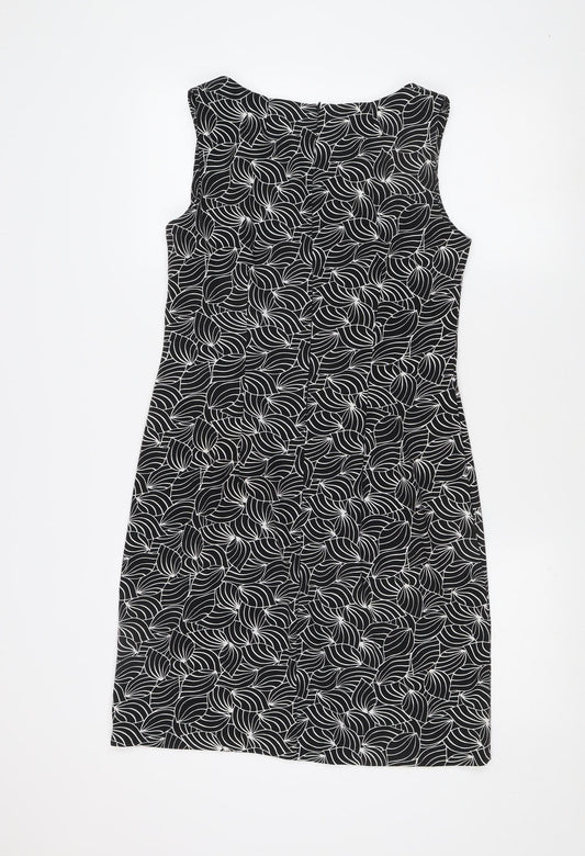 AB Studio Black Sheath Dress for Women Size 10
