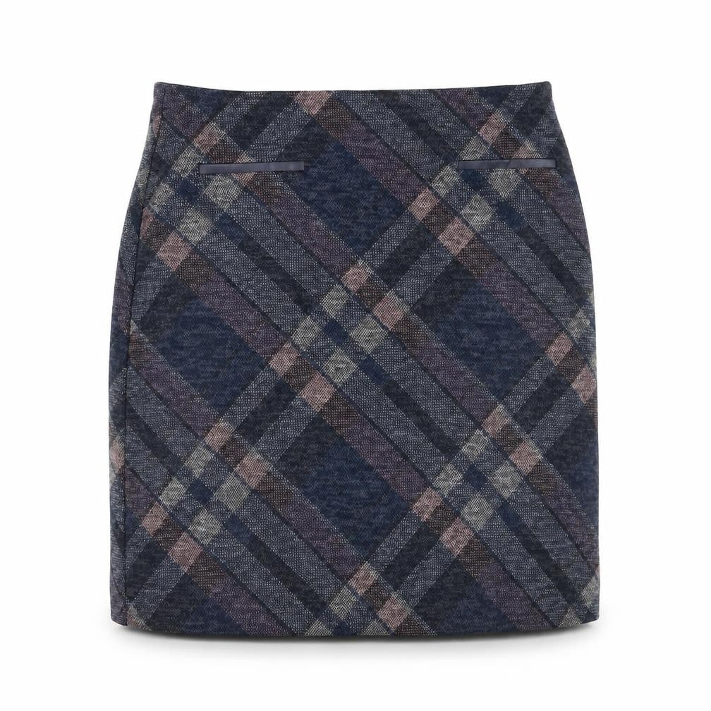 Roman Women's Blue Plaid Pencil Skirt Size 16