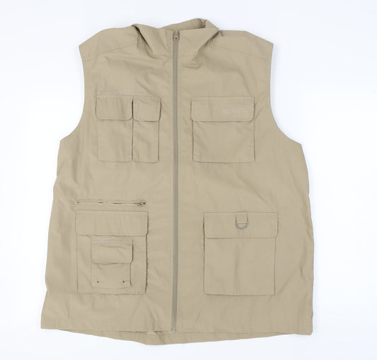 Mountain Warehouse Men's Beige 2XL Waistcoat Outdoor Casual