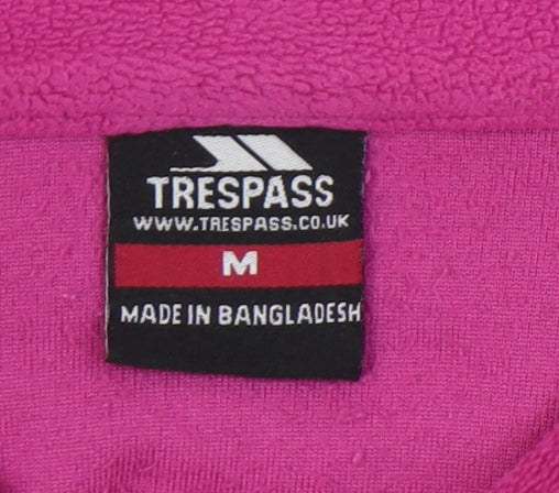 Trespass Women's Pink Fleece 1/4 Zip Sweatshirt M
