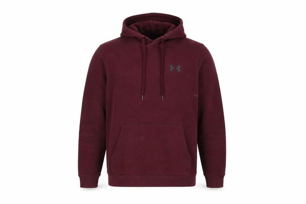 Mens UK M Athletic Under armour Red Pullover Hoodie