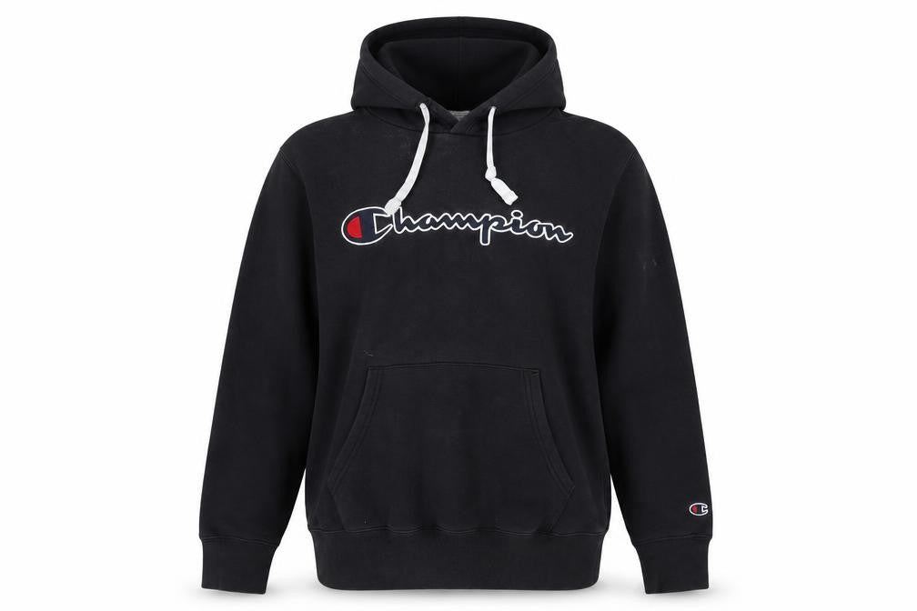 Unisex Adults UK M Regular Champion Black Pullover Hoodie