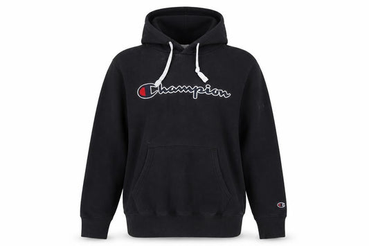 Unisex Adults UK M Regular Champion Black Pullover Hoodie