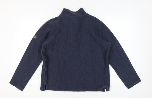 Trespass Men's Blue 1/4 Zip Sweatshirt Size M