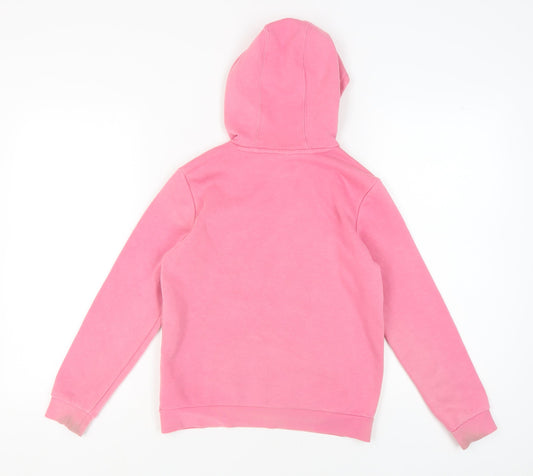 Adidas Girls Pink Hoodie Pullover 11-12 Years Logo Sports