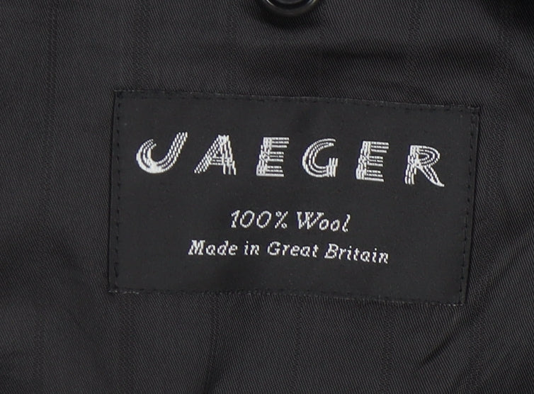 Jaeger Men's Grey Double-Breasted Blazer 52L