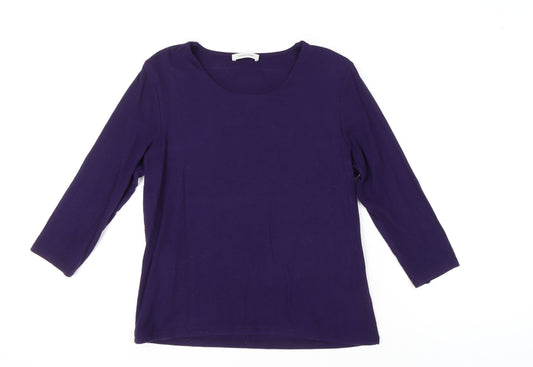 Windsmoor Women's Purple Basic T-Shirt Size S