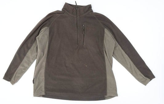 Mountain Warehouse Brown Fleece Sweatshirt, Unisex L