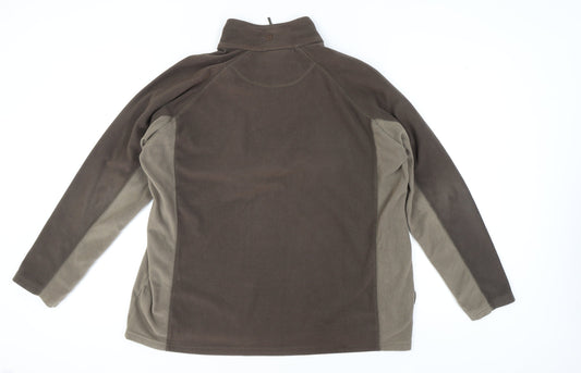 Mountain Warehouse Brown Fleece Sweatshirt, Unisex L