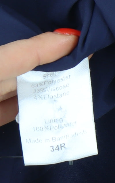 ONE SIX 5IVE Men’s Blue Slim Fit Waistcoat Size 34R