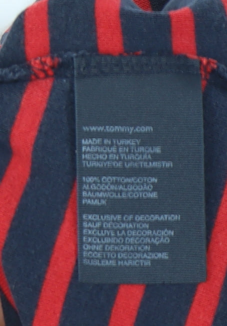 Tommy Hilfiger Women's Multicoloured Striped T-Shirt - S
