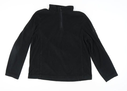 TOG24 Men's Black Fleece Pullover Sweatshirt Size L