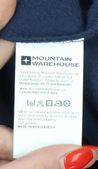 Mountain Warehouse Men's Blue XS 1/2 Zip Sweatshirt